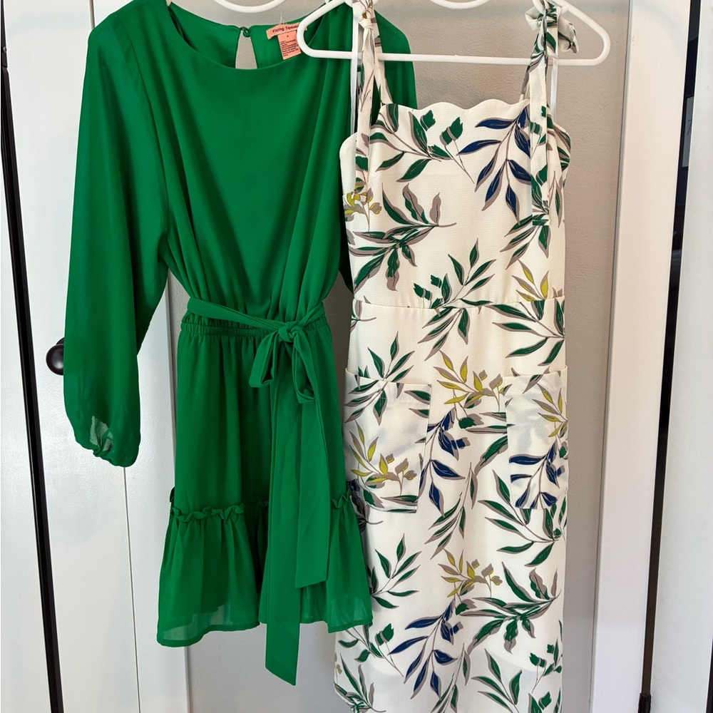 Flying Tomato Green and White Dresses